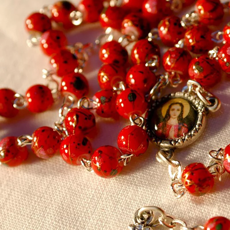 Rosary Beads St. Philomena-Colors may vary - National Shrine of